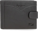 Peněženka Pepe Jeans Horizontal Click Wallet Pánská peněženka jedné velikosti Naty Shop šedá