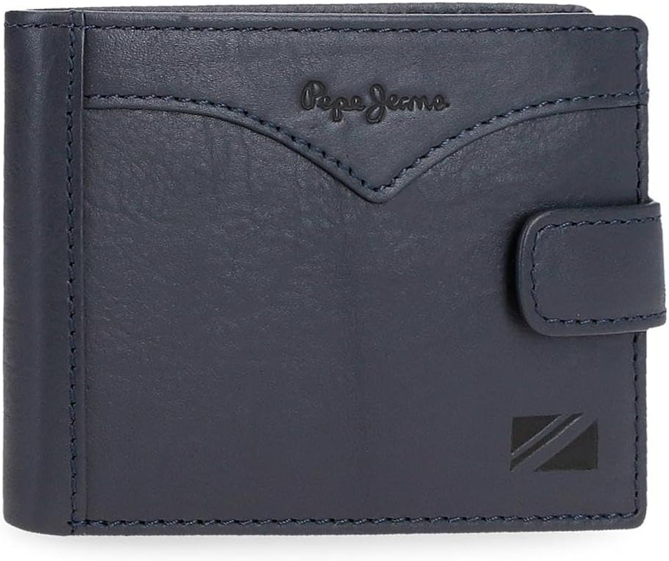 Pánská peněženka Pepe Jeans Horizontal Click Closure Wallet One Size Pánská peněženka Naty Shop Modrá