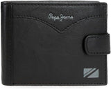 Pepe Jeans Jacket Horizontal Click Wallet Pánská peněženka jedné velikosti Naty Shop Černá