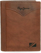 Pepe Jeans Jacket Vertikální peněženka s kabelkou, One Size Pánská peněženka Naty Shop Brown