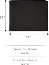 Fossil Derrick RFID Blocking Kožený Bifold Pasový držák pro muže s odnímatelným držákem na karty Pánská peněženka Naty Shop