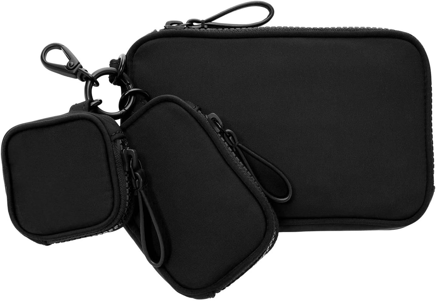 Cestovní taška Fossil Tech Trio pro muže 17,78 cm D x 3,175 cm Š x 12,065 cm V Pánská peněženka Naty Shop Černá