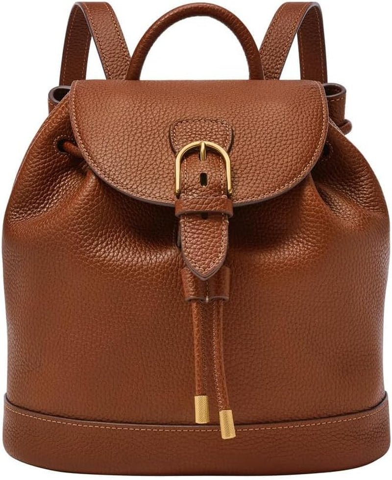 Kožená nebo bavlněná kabelka Fossil Everleigh pro ženy Dámské tašky Naty Shop Coffee Brown