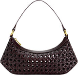 Dámská taška přes rameno JW PEI Lily Bags Women Naty Shop Falešná bambusová látka Tmavě vínově červená