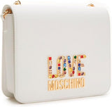 Dámská taška přes rameno Love Moschino, bílá taška přes rameno, bílé dámské tašky Naty Shop