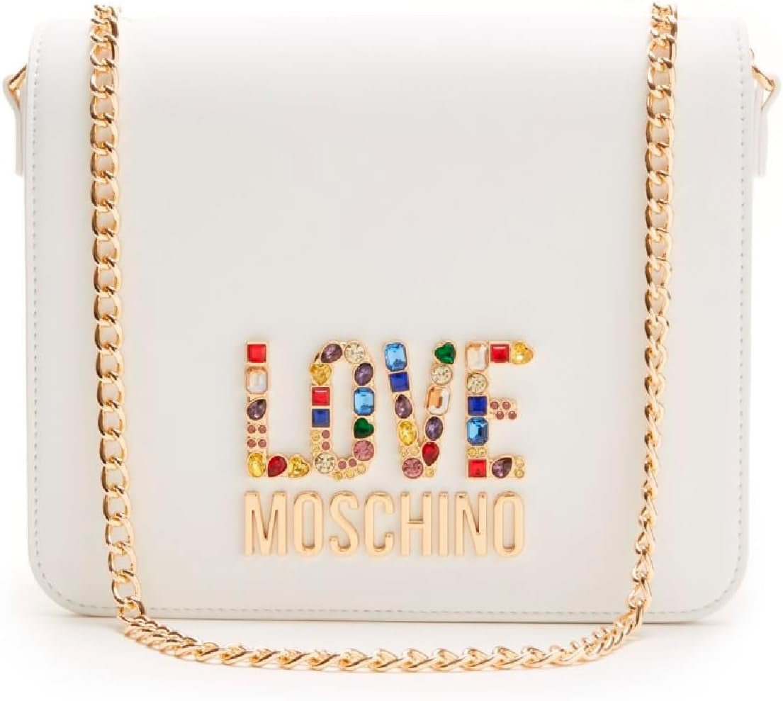 Love Moschino dámská taška přes rameno, bílá taška přes rameno, bílé dámské tašky Naty Shop Výchozí název