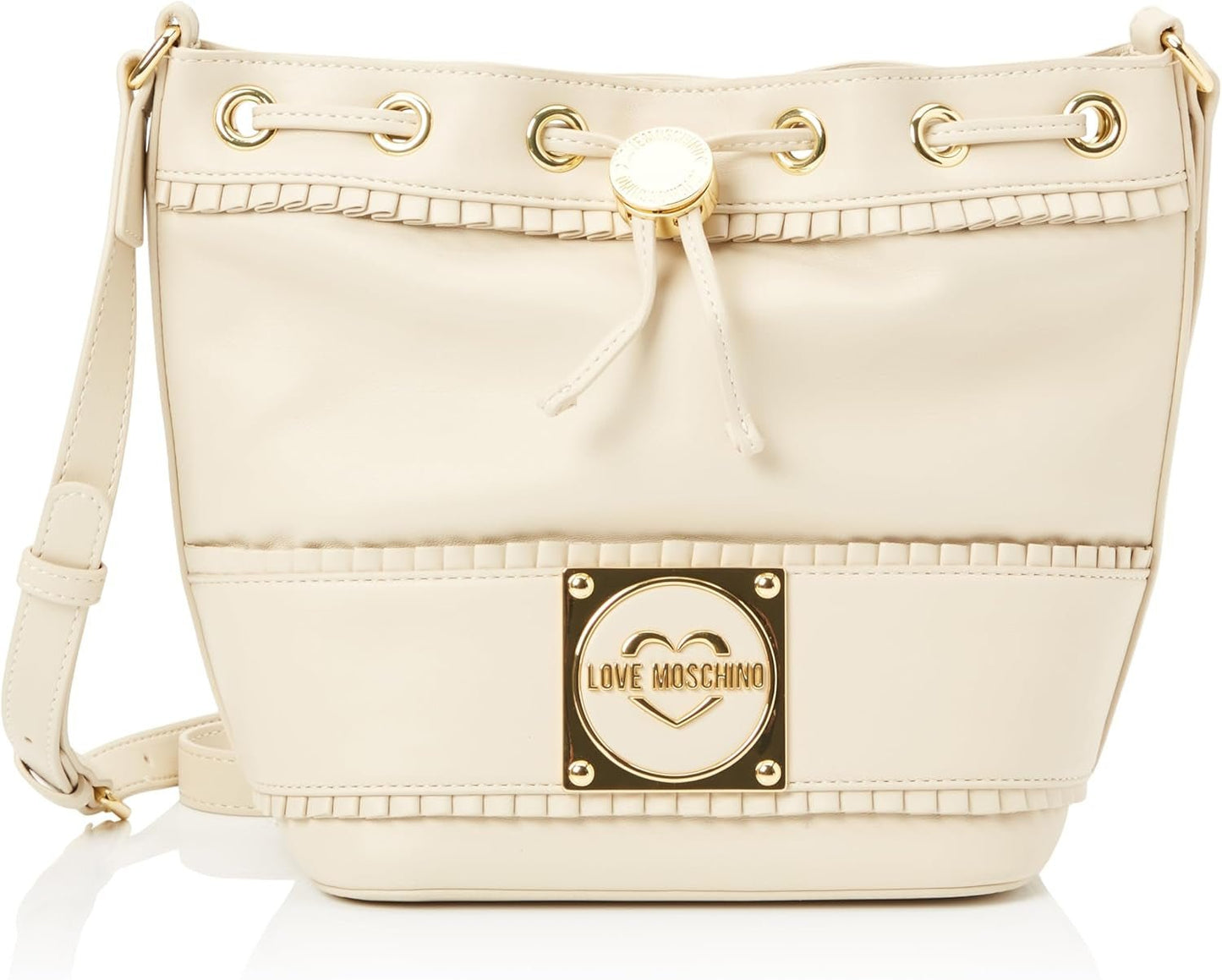 Dámská taška přes rameno Love Moschino, taška přes rameno ze slonoviny, dámské tašky ze slonoviny Naty Shop Výchozí název