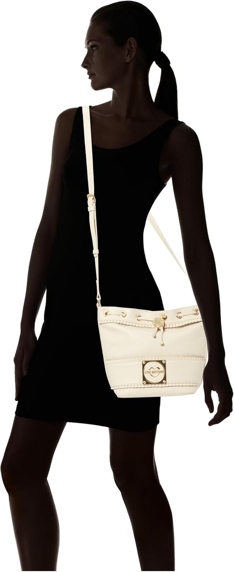Love Moschino Dámská taška přes rameno, Ivory Taška přes rameno, Ivory Dámské Tašky Naty Shop