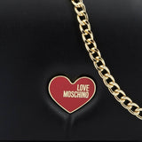 Dámská taška přes rameno Love Moschino, černé dámské tašky Naty Shop