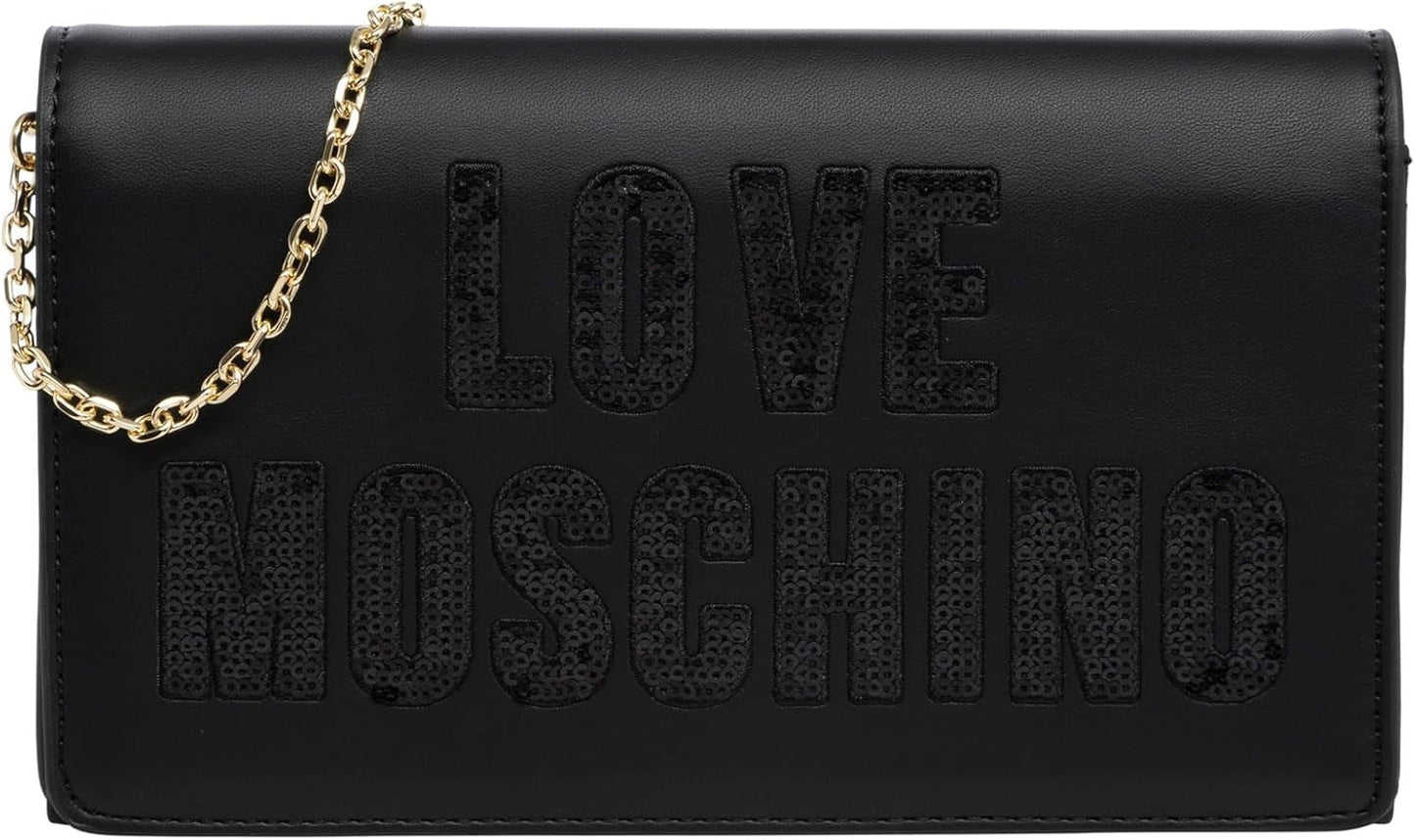 Love Moschino dámská taška přes rameno, černá taška přes rameno, černé dámské tašky Naty Shop Výchozí název