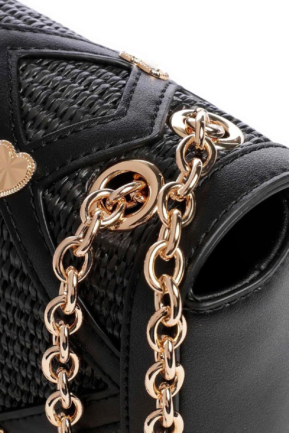 Dámská taška přes rameno Love Moschino, Černá taška přes rameno, Černé dámské tašky Naty Shop