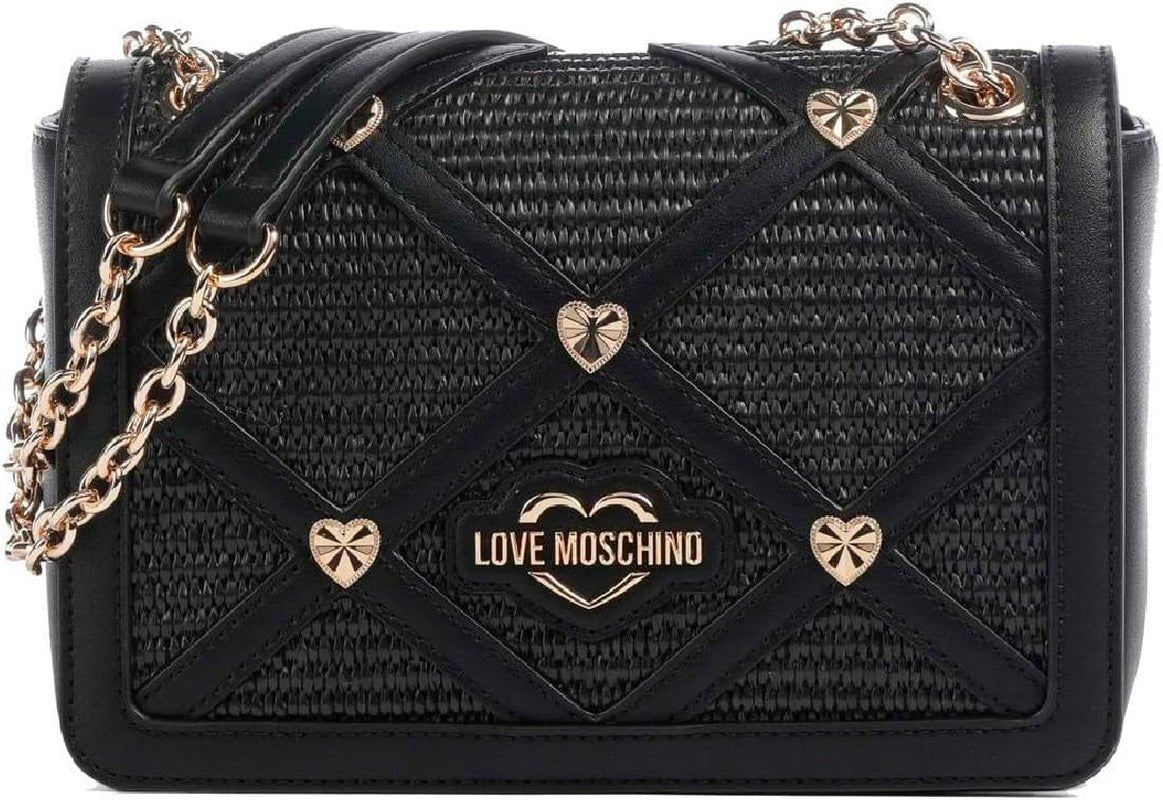 Love Moschino dámská taška přes rameno, černá taška přes rameno, černé dámské tašky Naty Shop Výchozí název