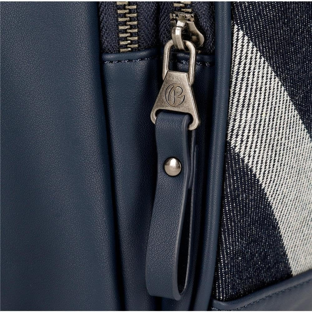 Cestovní taška Pepe Jeans Celine, modrá, 40 x 25 x 20 cm, polyester, s detaily z umělé kůže, 20 l, od Joumma Bags, modrá, cestovní taška Zavazadla a cestovní vybavení Naty Shop
