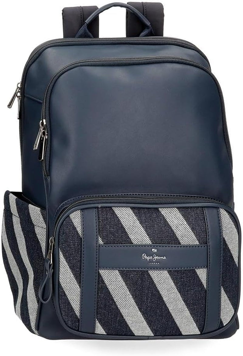 Cestovní taška Pepe Jeans Celine, modrá, 40 x 25 x 20 cm, polyester, s detaily z umělé kůže, 20 l, od Joumma Bags, modrá, cestovní taška Batoh na zavazadla a cestovní vybavení Naty Shop