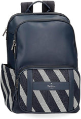 Cestovní taška Pepe Jeans Celine, modrá, 40 x 25 x 20 cm, polyester, s detaily z umělé kůže, 20 l, od Joumma Bags, modrá, cestovní taška Batoh na zavazadla a cestovní vybavení Naty Shop