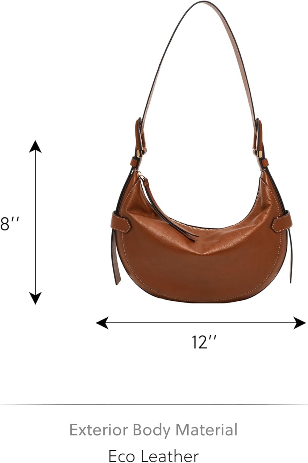 Fossil Dámská taška - Harwell Eco Leather Hobo, ZB1847200 - 30,5 cm D x 8,9 cm Š x 20,3 cm V Dámské tašky Naty Shop