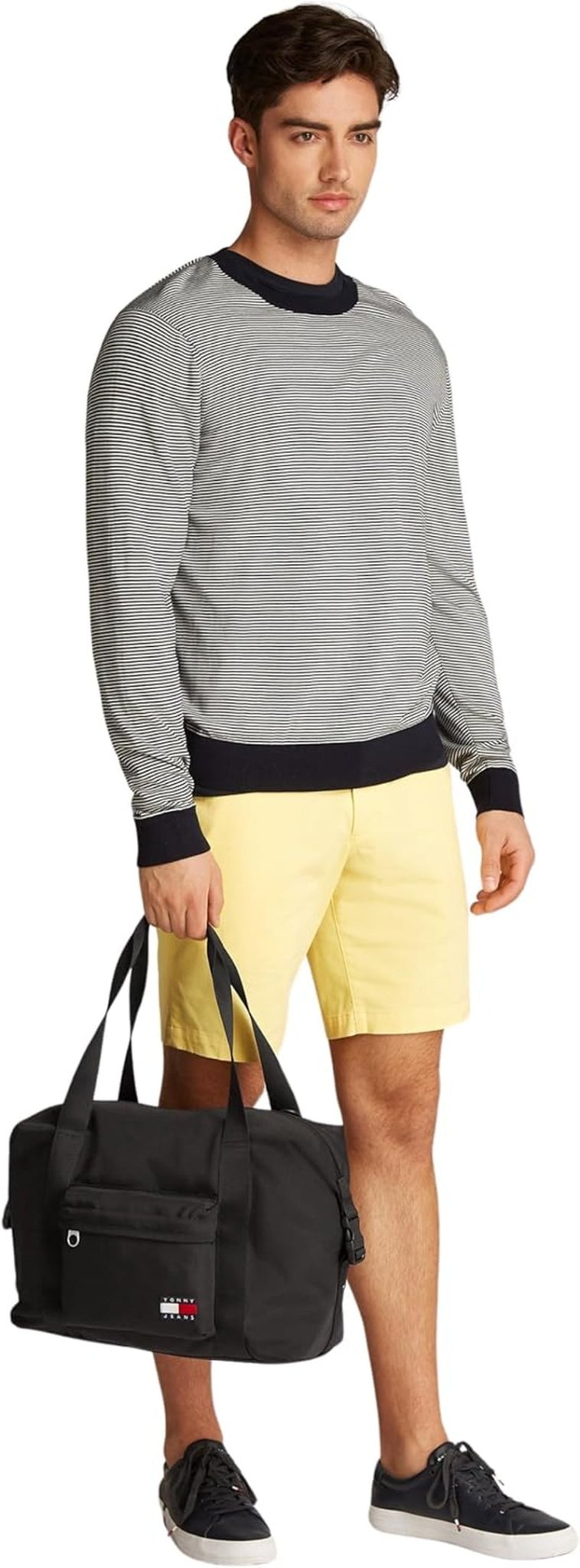 Tommy Jeans Daily Weekender Duffel Bag pro muže, černá, jednovelikostní zavazadla a cestovní potřeby Naty Shop