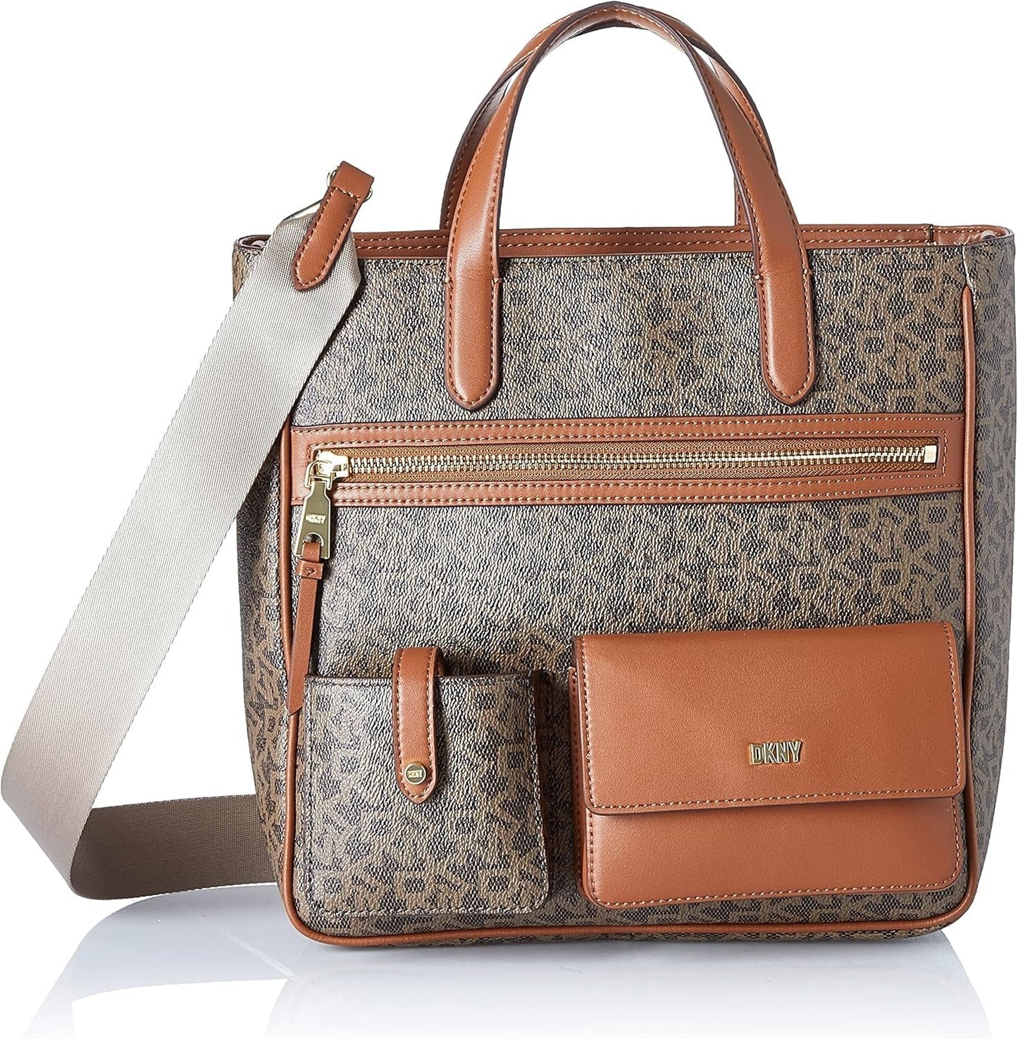 Dámská kabelka DKNY Zyon Messenger, mocha/karamelová, kabelky jedné velikosti Dámské Naty Shop Výchozí název