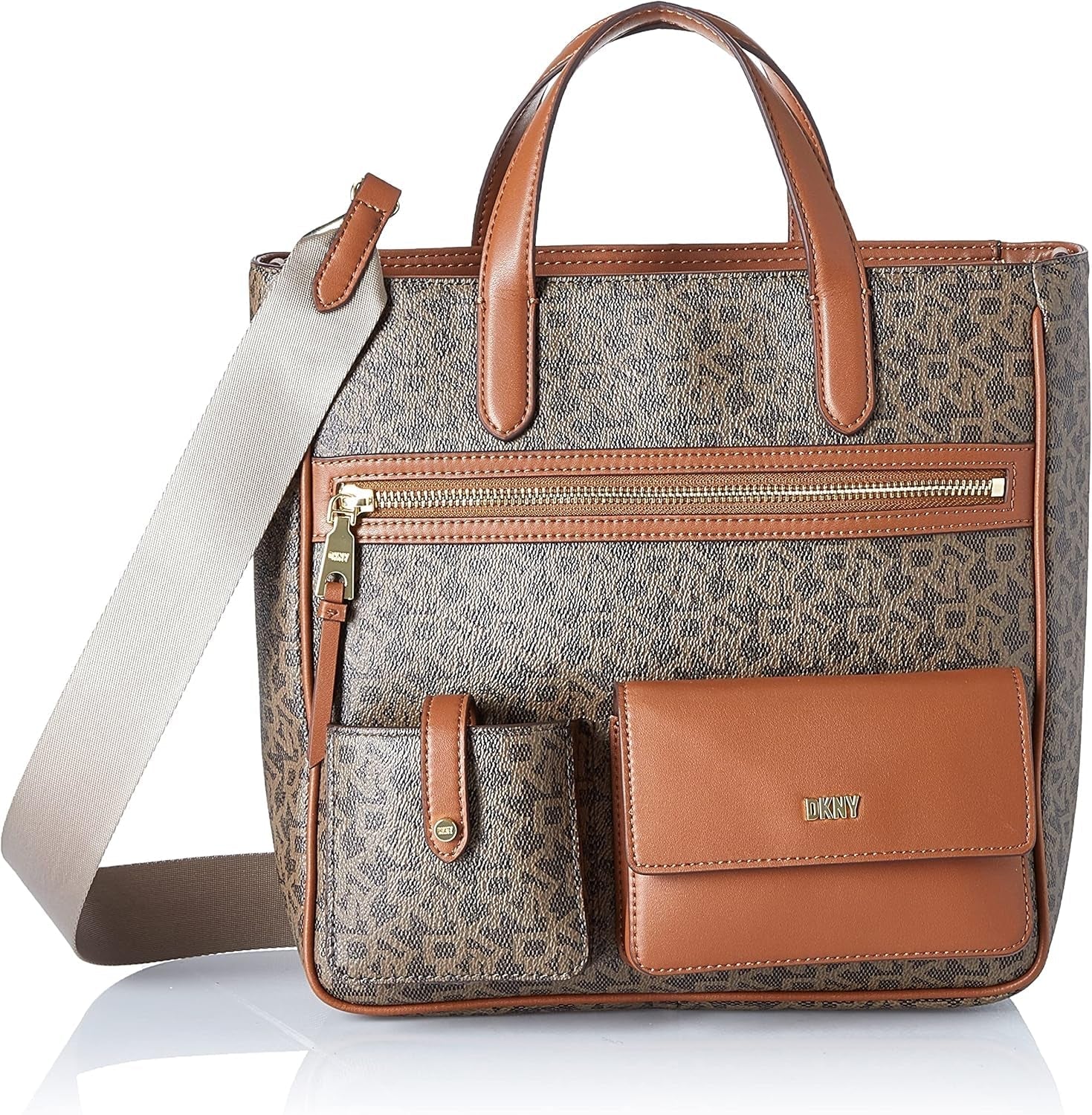 Dámská kabelka DKNY Zyon Messenger, mocha/karamelová, kabelky jedné velikosti Dámské Naty Shop Výchozí název