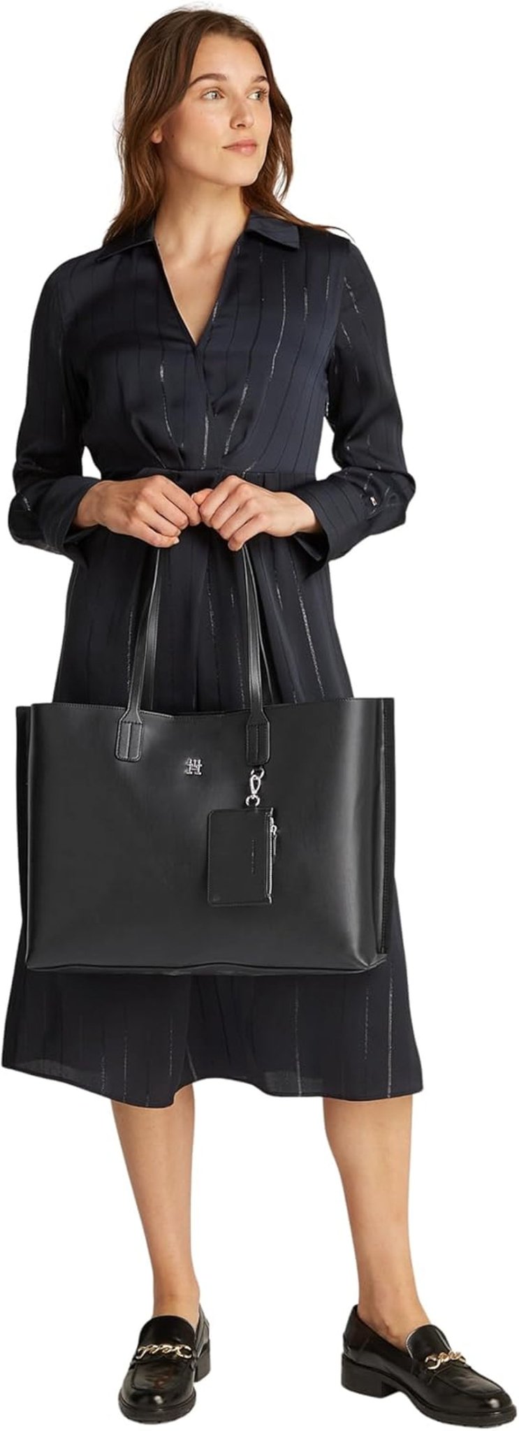 Odlišná dámská kabelka na zip Tommy Hilfiger, černá (černá), dámské tašky Naty Shop v plné velikosti