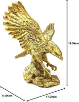 Ozdoby z pryskyřice zlatého orla Socha, socha zlatého orla Moderní figurka do domácnosti Dekor Dekorace na plochu (Zlatá 1) Sošky a sochy Naty Shop