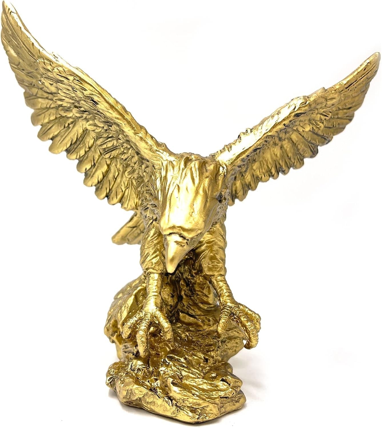 Ozdoby z pryskyřice zlatého orla Socha, socha zlatého orla Moderní figurka do domácnosti Dekor Dekorace na plochu (Zlatá 1) Sošky a sochy Naty Shop