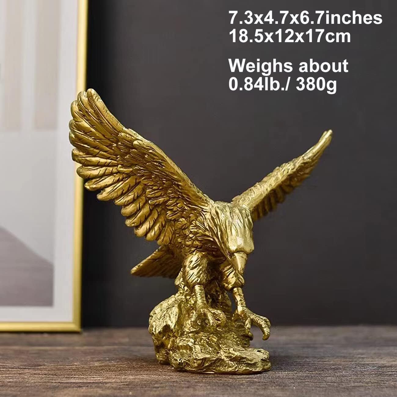 Ozdoby z pryskyřice zlatého orla Socha, socha zlatého orla Moderní figurka do domácnosti Dekor Dekorace na plochu (Zlatá 1) Sošky a sochy Naty Shop