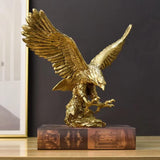 Ozdoby z pryskyřice zlatého orla Socha, socha zlatého orla Moderní figurka do domácnosti Dekor Dekorace na plochu (Zlatá 1) Sošky a sochy Naty Shop Gold