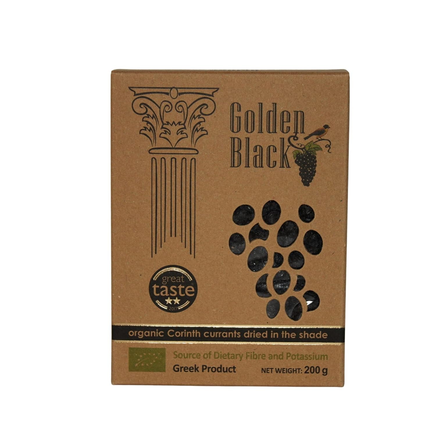 Řecké bio černé sultánky - rybíz 200g, balení 3 ks (3 X 200g) Dehydrované produkty Naty Shop Sultanes