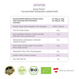 GREEN PANDA® organický prášek z aronie z Rakouska | jemně mleté ​​sušené aronie | bio aronie bez přísad | regionální alternativa prášku acai a plodů goji | 500 g dehydratovaných produktů Naty Shop
