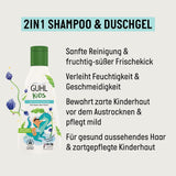 Sada výhod Guhl Kids Dino - 2x Guhl Kids šampon & sprchový gel 2v1, 250ml + 1x Pixi kniha - Speciálně vyvinutá pro děti - Bez tahání - Certifikát Cosmos Natural Děti - Koupel a péče o pleť Naty Shop