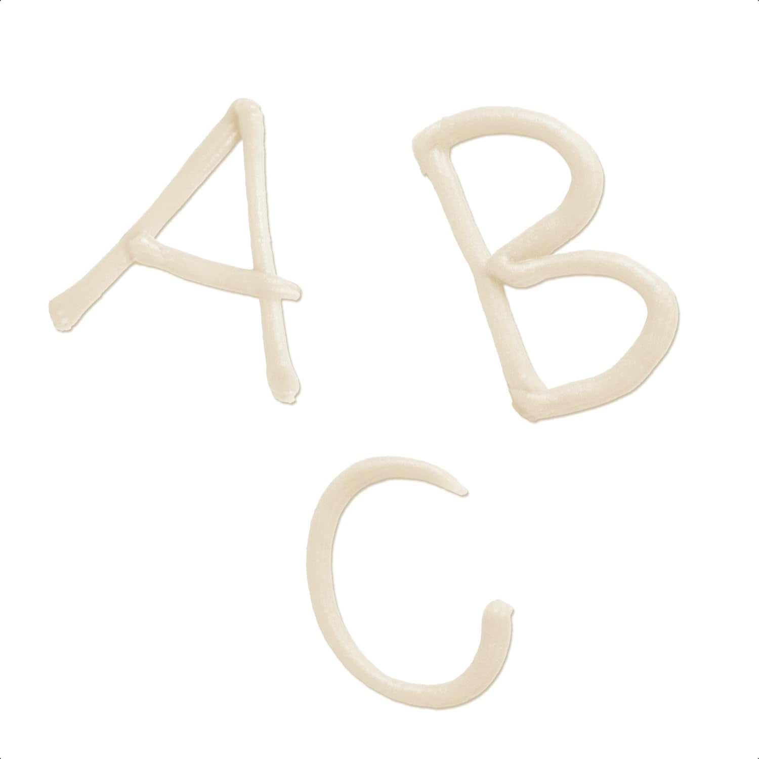 Günthart BackDecor 25 g BÍLÁ cukrová písmena na jakýkoli dezert v barvě bílého cukru pro krásná písmena a vzory, 1 balení (25 g) Cukrová pasta Naty Shop