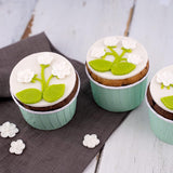 Günthart BackDecor 250 fondánový zelený, 100% veganský, bez palmového oleje, odolný proti roztržení k pokrytí dortů a pečiva, vhodný k modelování, 1 balení (1 x 250 g) Naty Shop Cukrová pasta