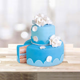 Günthart BackDecor 250g Modrý fondant, 100% Vegan, Bez palmového oleje, Odolný proti roztržení pro potahování dortů a pečiva, Vhodné na modelování, Balení 3 ks (1 x 250 g) Naty Shop Sugarpaste