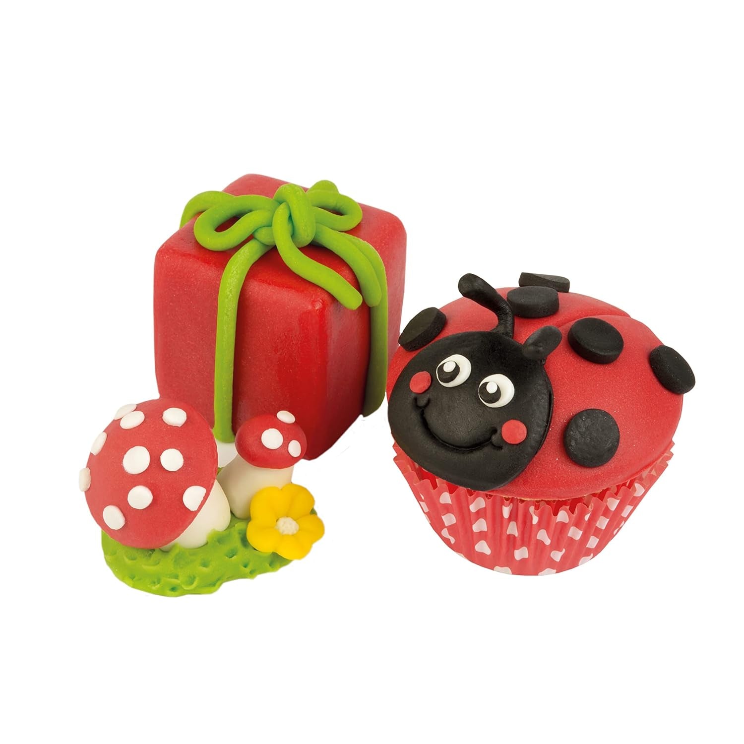 Günthart BackDecor 250g červený fondán, bez palmového oleje, odolný proti roztržení na potahování dortů a pečiva, vhodný na modelování, balení 2 ks (1 x 250 g) Sugarpaste Naty Shop