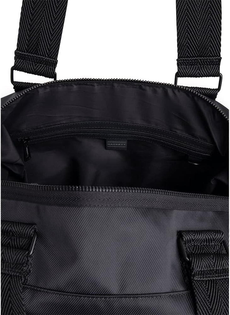 Pánská cestovní taška Hackett London Hs Carry-All & Organizer Spojky, černá zavazadla a cestovní vybavení Naty Shop