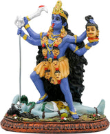 Socha hinduistického boha Kali Ma, Indie Socha bohyně Kali Bhavatarini Dekorativní socha hinduistické bohyně času a smrti Figurky Murti Diwali Pooja Dárky pro domácí kancelář Chrám Mandir Oltar Puja Sošky a plastiky Naty Shop Výchozí název