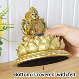 Hinduistická bohyně Laxmi Lotosová socha - Socha indického boha Lorda Lakshmi Puja - Indie Murti Idol Figurky Pooja Předmět Diwali Dárky Sošky a plastiky Naty Shop