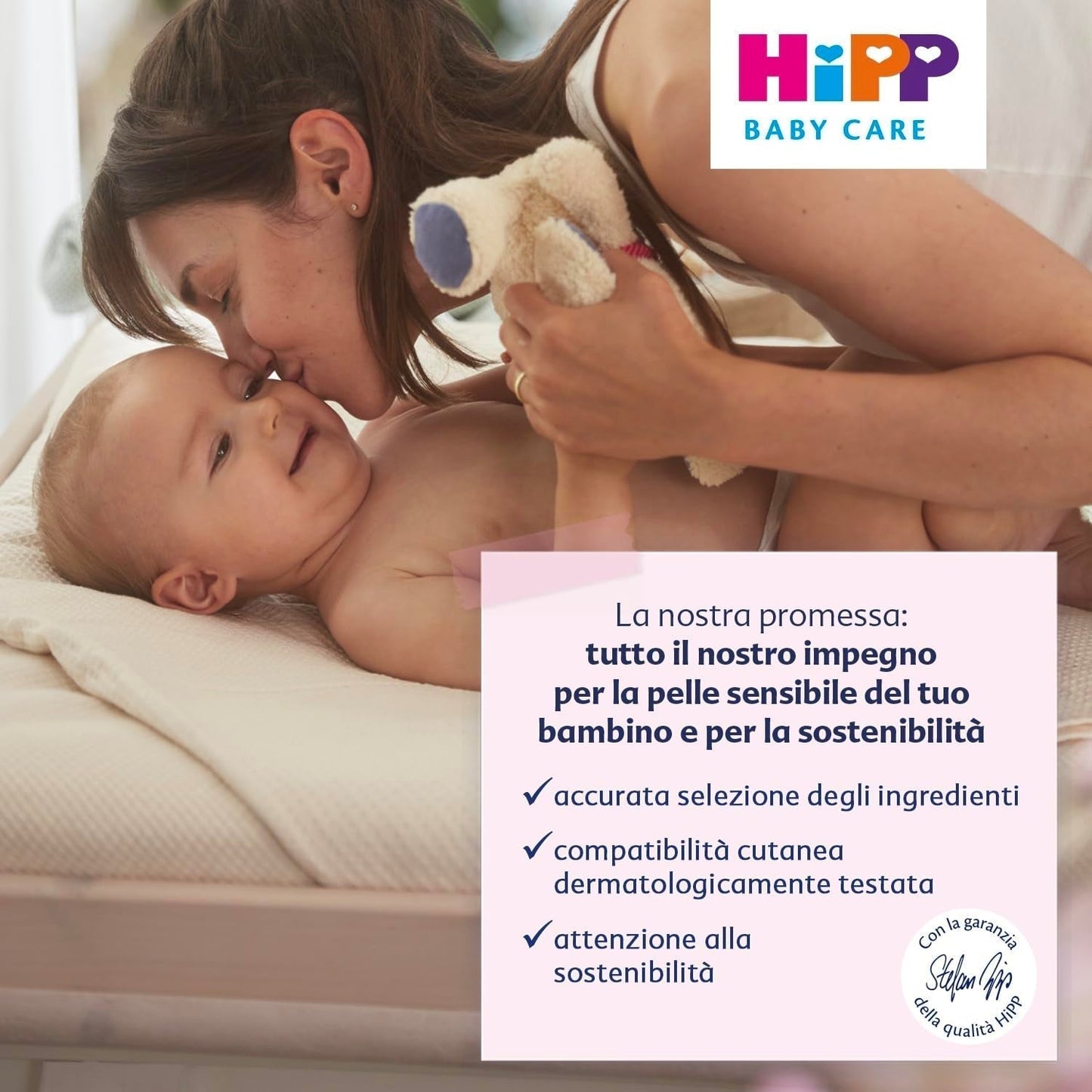 HiPP Baby Care Šampon s kondicionérem pro děti, rozčesává vlásky a chrání pokožku hlavy, pro citlivou pokožku, s přírodním organickým mandlovým extraktem, 1 x 200 ml Děti - Koupel a péče o pleť Naty Shop