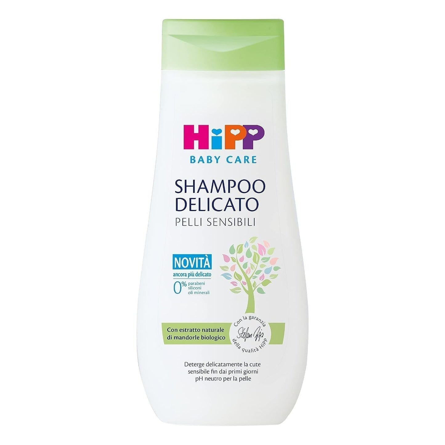 HiPP - Baby Care Jemný šampon pro děti, jemně čistí a dráždí oči, pro citlivou pokožku, s přírodním organickým extraktem z mandlí, 1 lahvička s 200 ml Děti - Koupel a péče o pleť Naty Shop Výchozí název