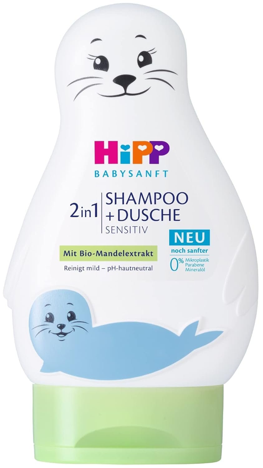 HiPP Babysanft šampon 2v1 + sprcha, balení 6 ks (6 x 200 ml) Děti - koupel a péče o pleť Naty Shop Výchozí název