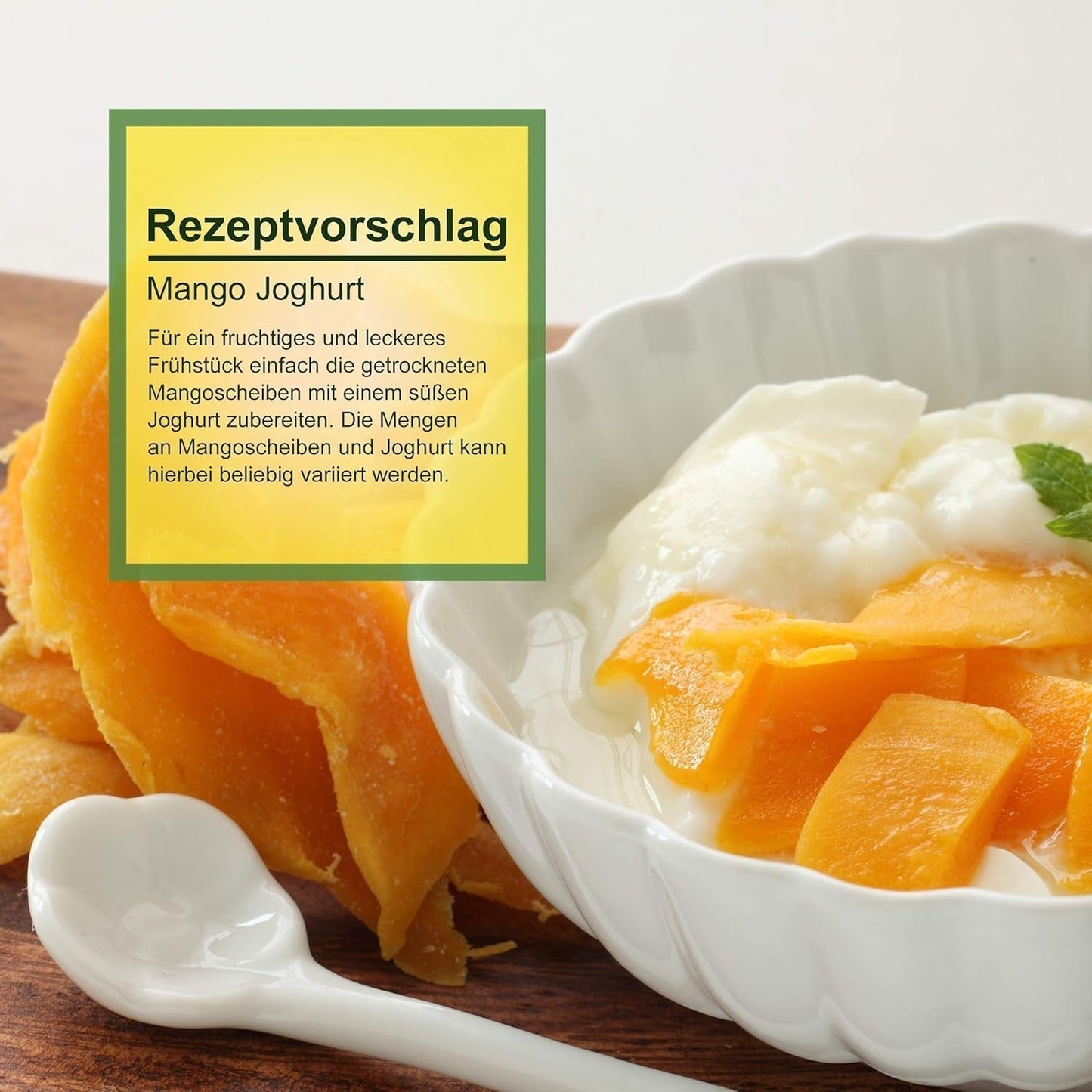 Howa sušené mango - sušené ovoce v bio kvalitě, přírodní a nesířené - ideální na vaření, pečení nebo jako zdravá svačina - plátky manga - bez cukru - 1000 g Naty Shop dehydratované produkty