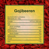 Howa Premium Goji Berries 1 KG suché - neupravené, přírodní - superpotravina z Asie - ideální na vaření, pečení nebo jako zdravá svačina - Goji bobule 1000 g Dehydrované produkty Naty Shop