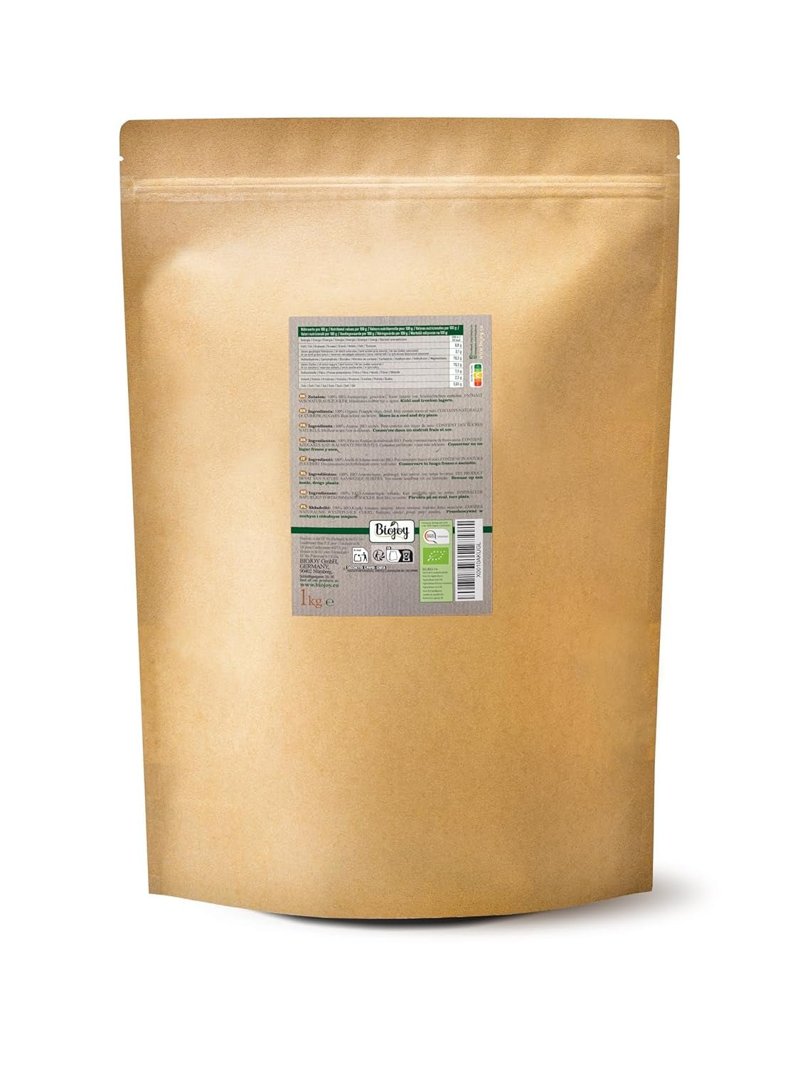 Biojoy BIO ananasové kroužky, sušené (1 kg), nesířené dehydratované produkty Naty Shop