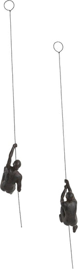 JOTEX Feminine Climbers Dekorativní figurky, balení 2 ks, rezavě hnědé Sošky a sochy Naty Shop