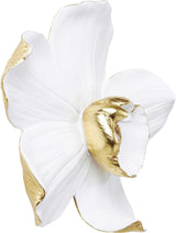 Kare Designová nástěnná dekorace Orchidej, bílá, XL, nástěnná dekorace, vzhled květu orchideje, ruční práce, 25x24x7 cm (v/š/h) Sošky a plastiky Naty Shop