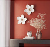 Kare Designová nástěnná dekorace Orchidej, bílá, XL, nástěnná dekorace, vzhled květu orchideje, ruční práce, 25x24x7 cm (v/š/h) Sošky a plastiky Naty Shop
