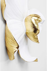 Kare Designová nástěnná dekorace Orchidej, bílá, XL, nástěnná dekorace, vzhled květu orchideje, ruční práce, 25x24x7 cm (v/š/h) Sošky a plastiky Naty Shop