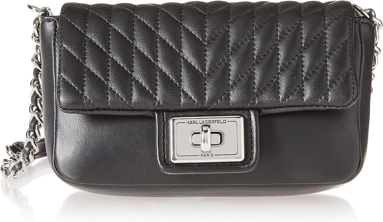 KARL LAGERFELD Crossbody kabelka přes rameno Agyness Tašky Ženy Naty Shop Black/Silver