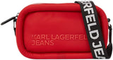 KARL LAGERFELD JEANS Puffy taška na fotoaparát Crossbody kabelky Dámské Naty Shop Pompeian Red